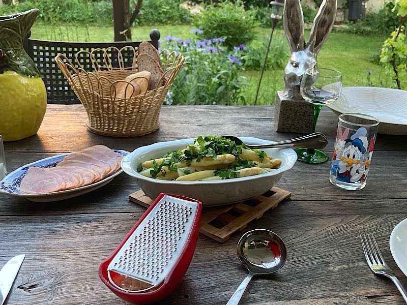 Spargel am Abend ...